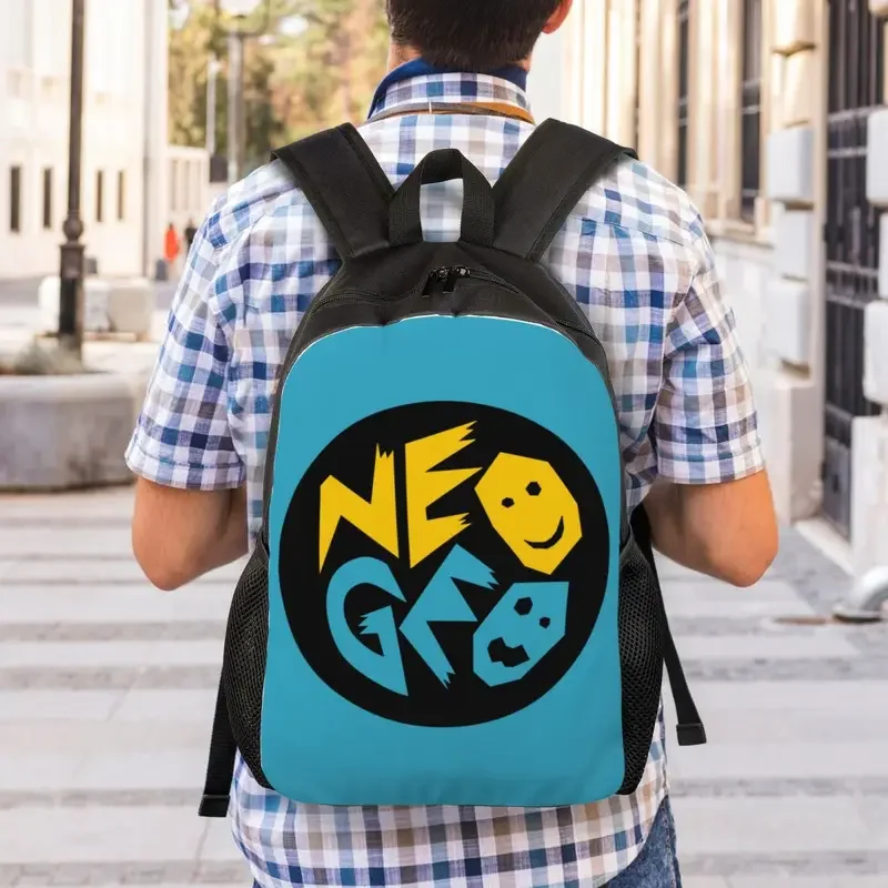 Customized Neogeo Arcade Backpack for Women Men Waterproof School College Bag Print Bookbag