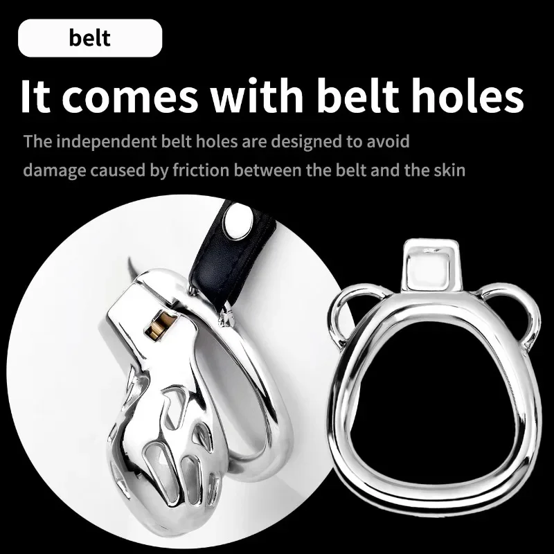 2023 New Cobra Chastity Cage Male Stainless Steel Erotic Urethral Lock Penis Bondage Abstinence Anti Cheating Adult Sex Toys 18+