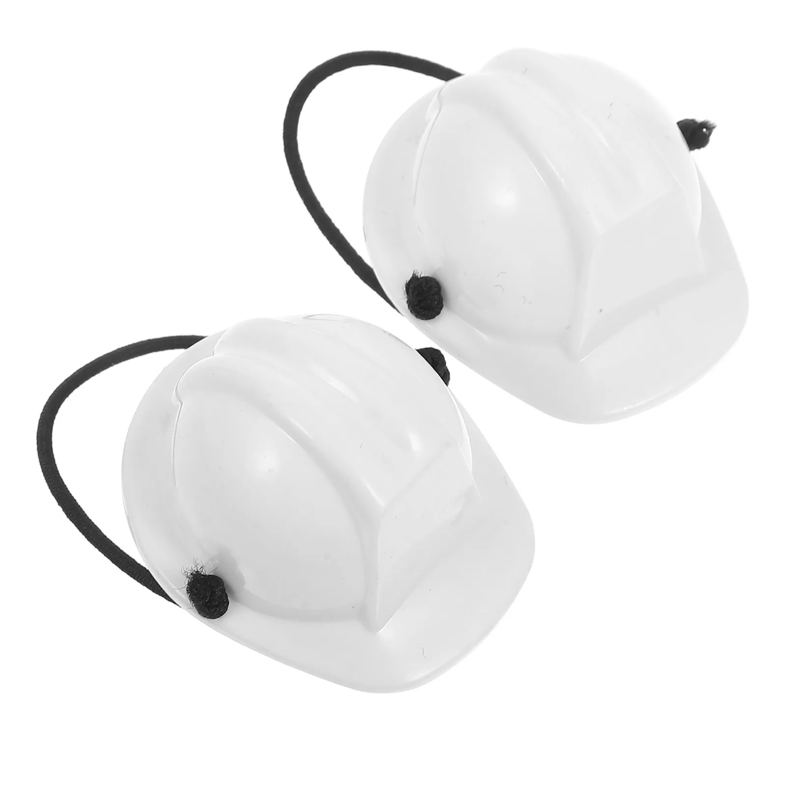 

2Pcs Mini Pet Safety Helmets Compact Construction Hard Hats Adjustable Fit for Small Animals Creative Headgear Craft Decorations