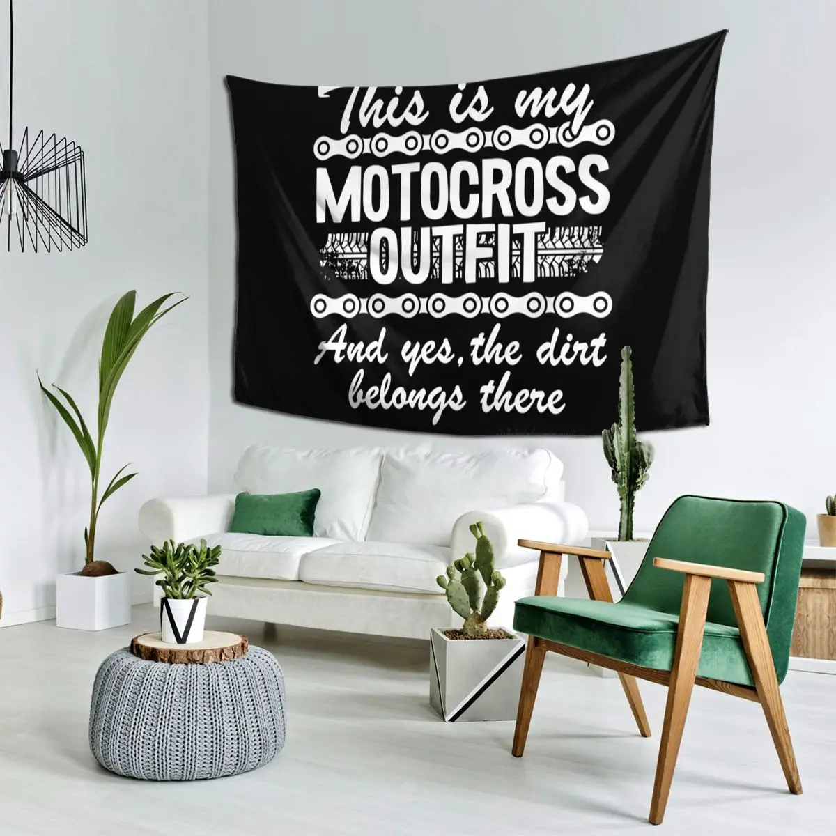 This Is My Motocross Outfit Dirt Bike Funny Motocross Tapestry Hippie Wall Hanging Aesthetic Home Tapestries Bedroom Dorm Room