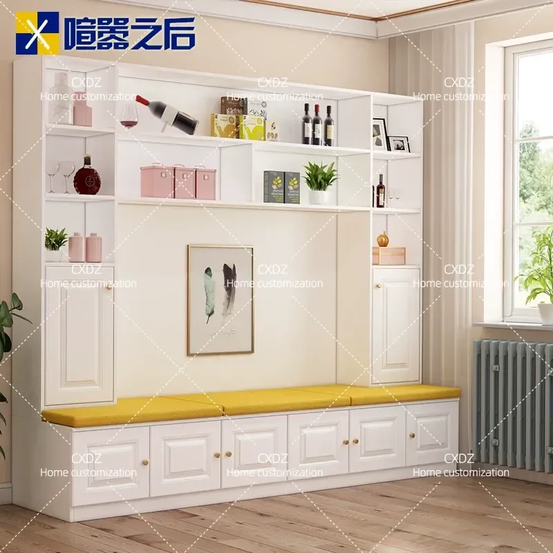 Restaurant Simple Card Seat Dining Side Cabinet Integrated Combination Household Multifunctional Locker 8P-201