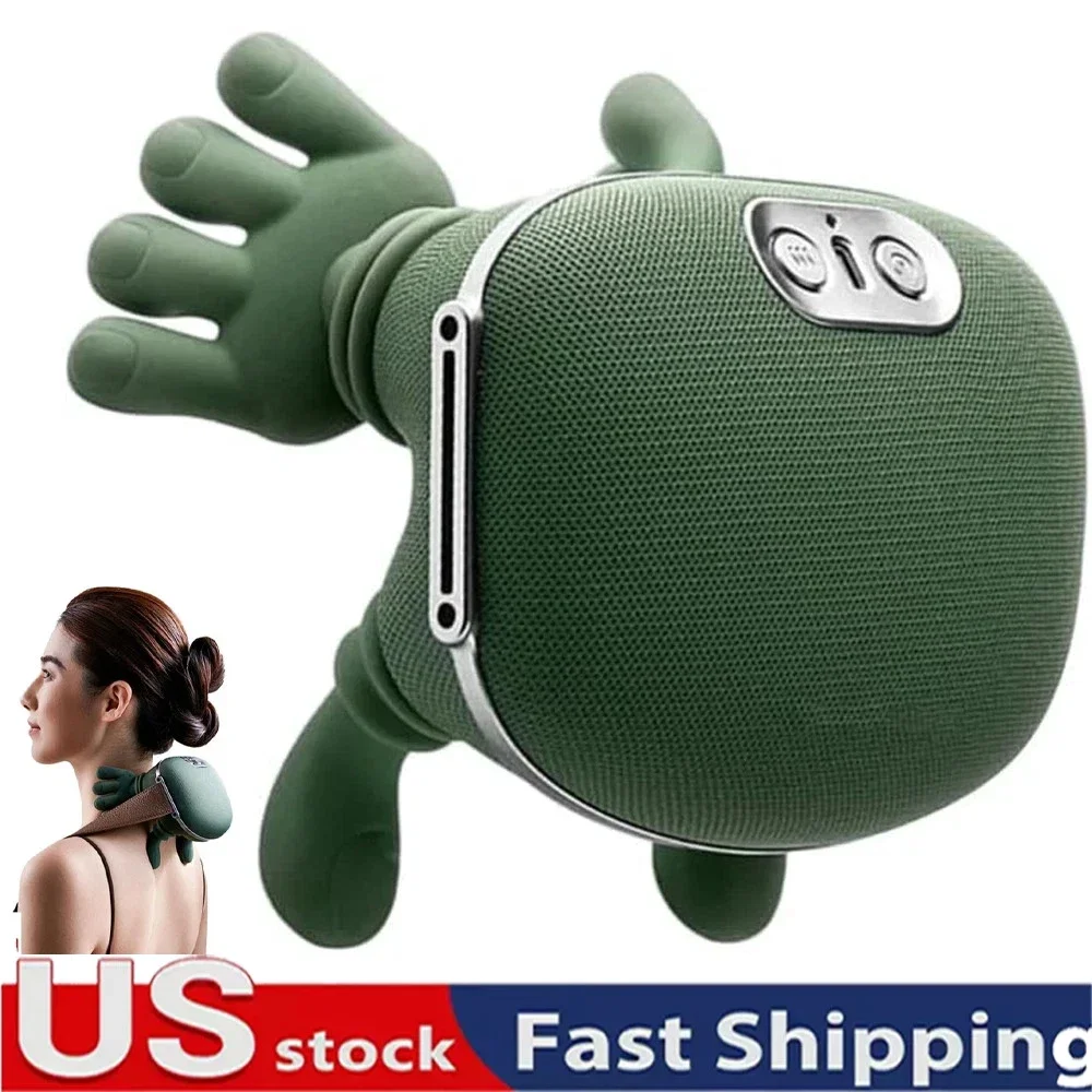 

Electric Neck & Shoulder Massager with Heat Shiatsu 4D Kneading Pain Relief NEW
