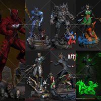 1/24 1/18 Scale DC Dark Knights Batman Dawnbreaker Murder Machine Merciless DIY Self-assembled GK 3D Resin Un-panited White Doll