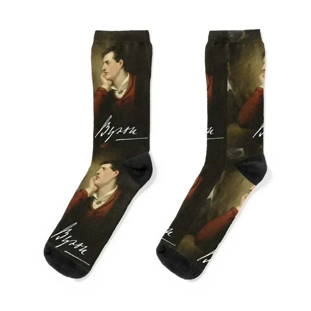 

Lord Byron - Romantic poet Socks christmass gift warm winter Lots Climbing Women Socks Men's