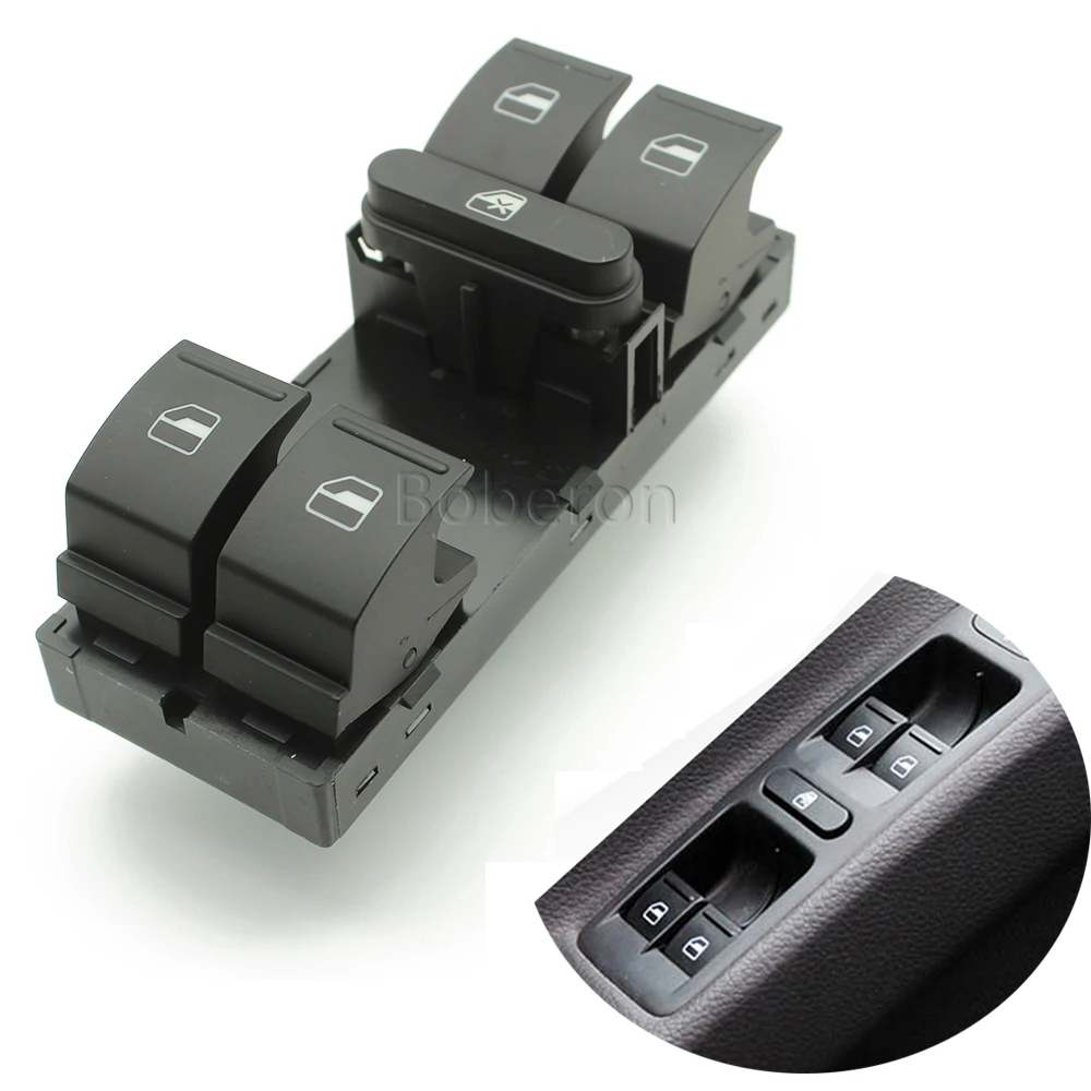 Fit For VW Tiguan Jetta Golf MK5 MK6 Rabbit Passat B6 B7 3C 1K4959857B Power Window Lifter Control Switch Button