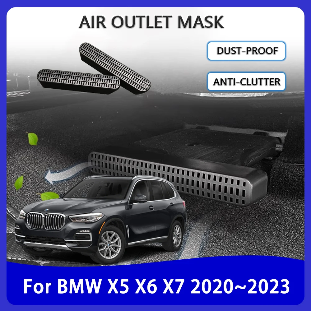 For BMW X5 X6 X7 G05 G18 G06 G07 2020 2021 2022 2023 Anti-clogging Air Outlet Cover Conditioner Vent Protection Car Accessories