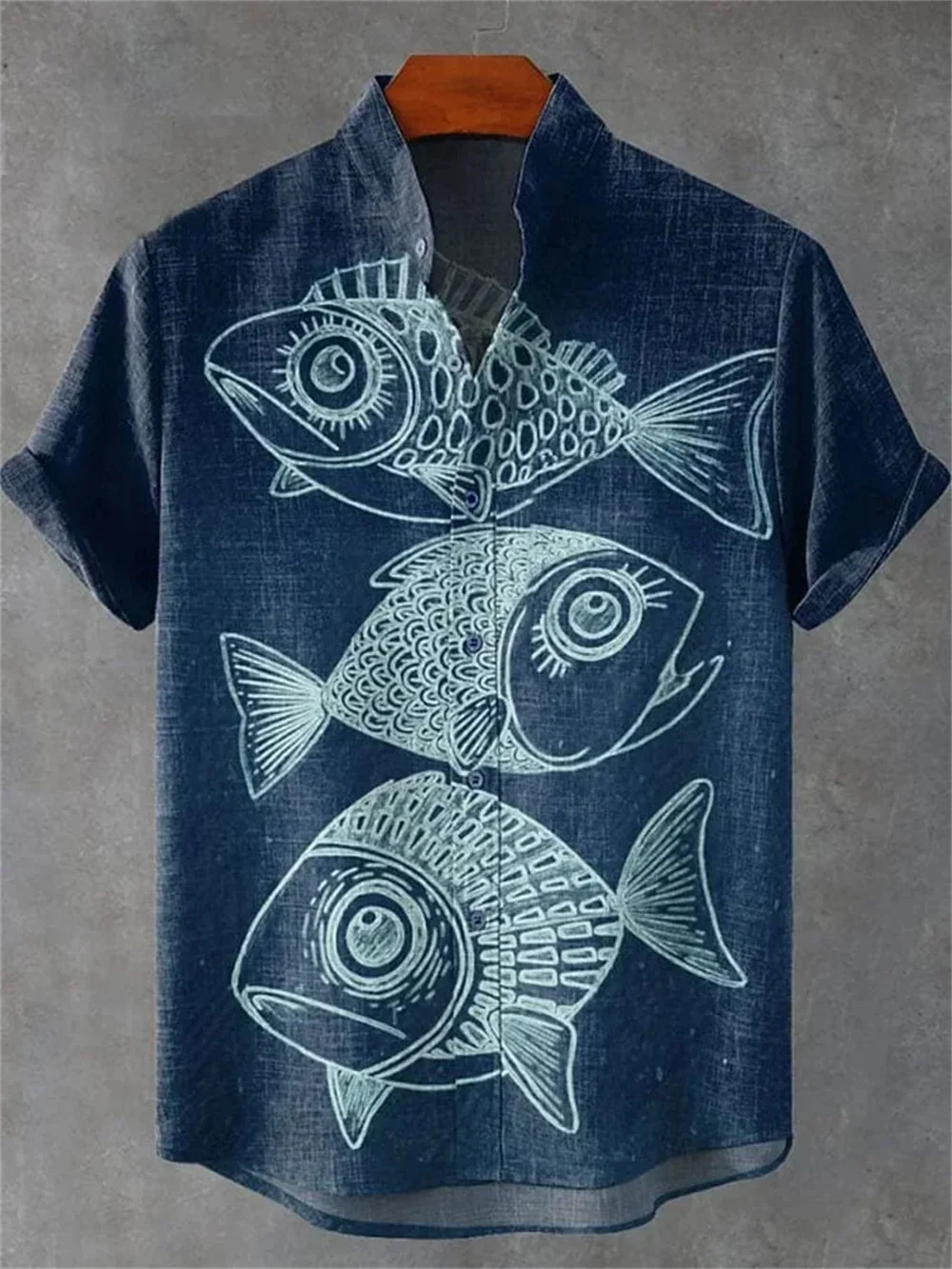 Elephants Small Fish Small Dogs 3Dpattern Beach Print Hawaiian Shirt 2025 Men's Shirt Summer Daily Casual Short Sleeved Shirt