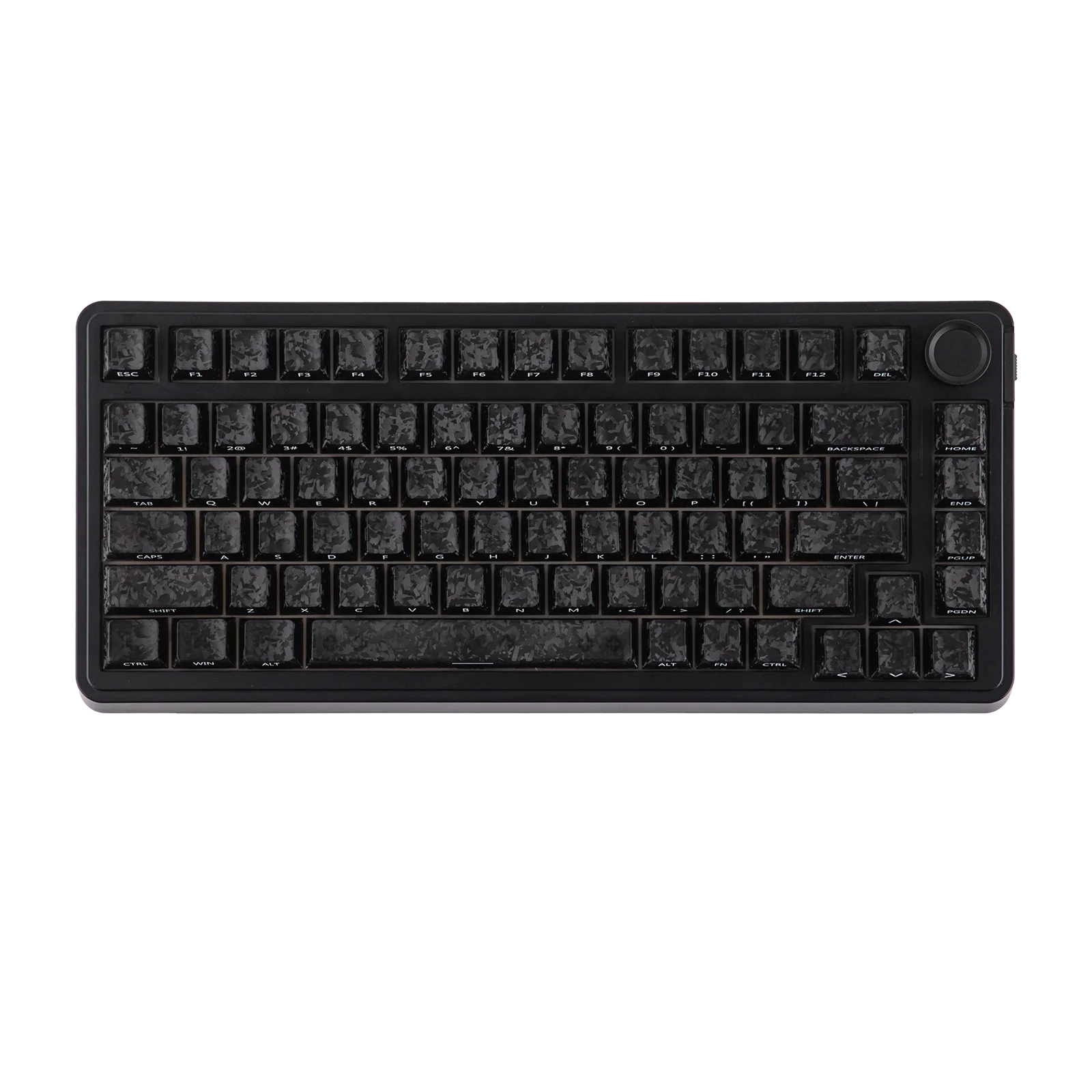 

Набор клавишных колпачков EPOMAKER SmokFiber Cherry Profile, 120 клавиш, с эффектом кованого карбона, с боковой печатью, совместимые с MX-структурой