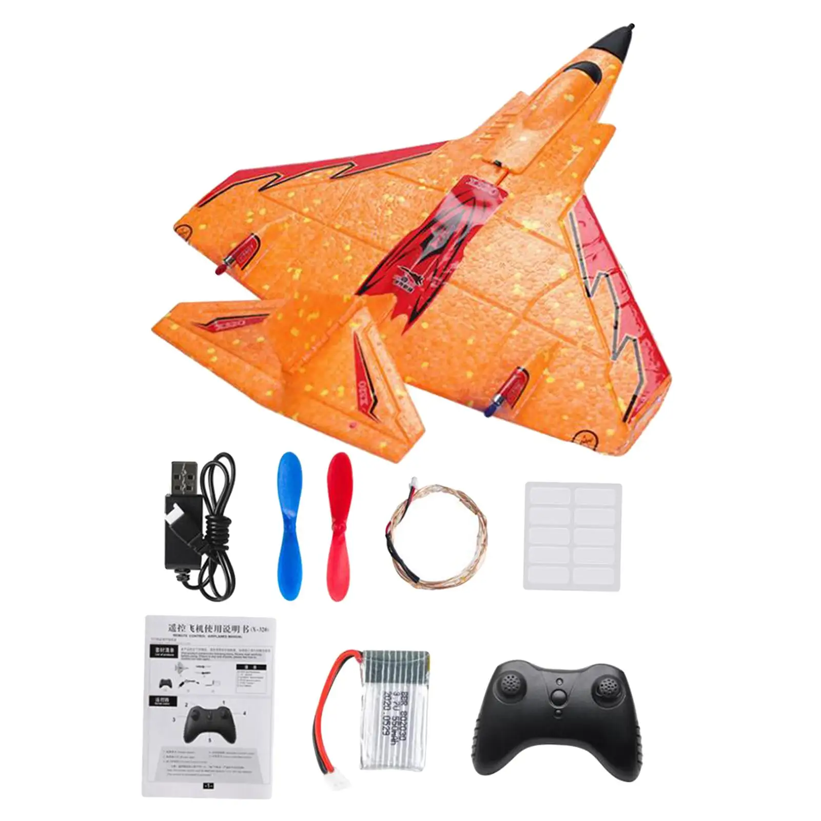 RC Airplane Ready to Fly EPP Foam 320mm Wingspan 2.4G Remote Control Plane RC Glider for Gifts Christmas Present Beginners Kids