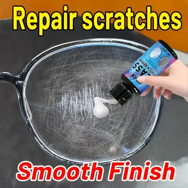 Krem do naprawy rys na szkle 35ml Uniwersalny zestaw Delikatna formuła Bezpieczny dla soczewek Szybka naprawa okularów i innych przedmiotów Uniwersalne rozwiązanie