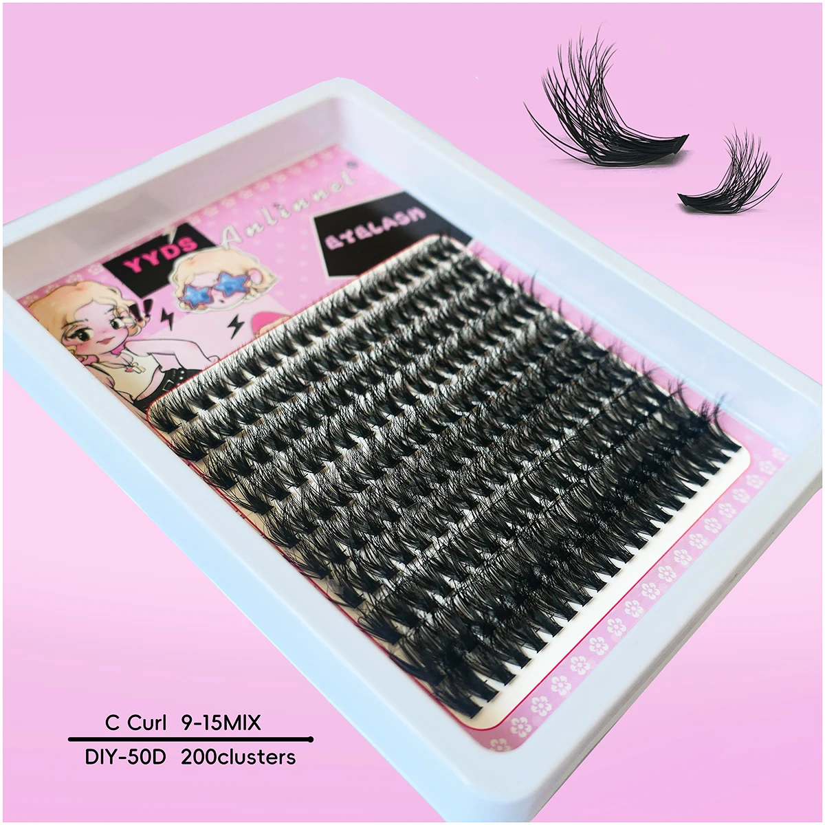 

10 Rows large capacity Volumized Fake Eyelashes， 9-15mm（Mix）False Eyelashes，Natural Look Long-lasting Eye Lashes Extension