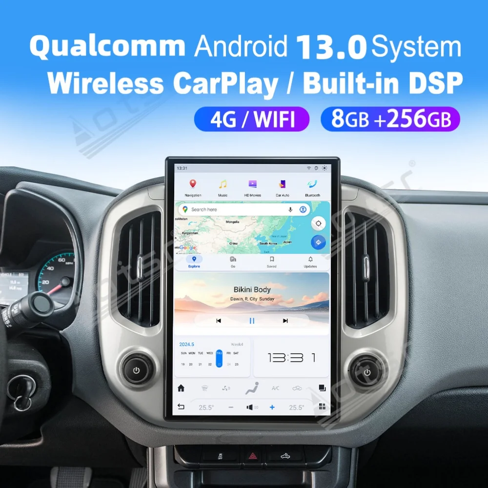 14.4“ Qualcomm For Chevrolet Colorado 2014 2015 2016 2017 2018 Android Car Multimedia Player GPS Navigation Car Radio Head unit
