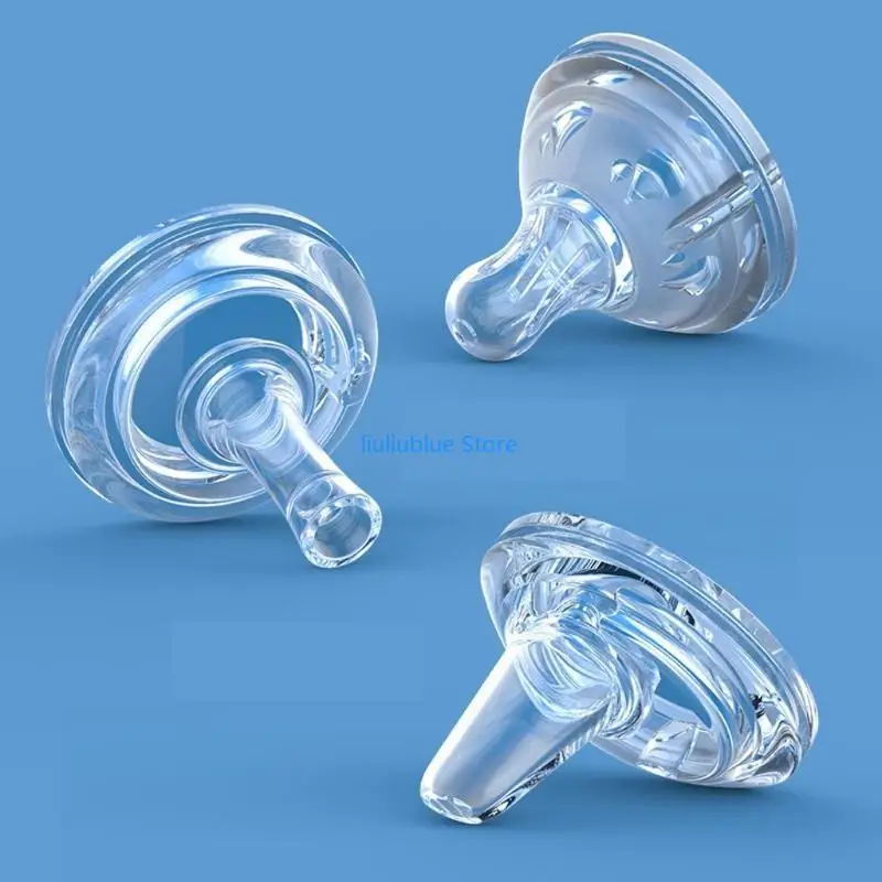 لينة سيليكون واسعة الفم مص فوهة تحويل للرأس ل واسعة الرقبة زجاجة رضاعة للأطفال شرب كوب القش 62CF #2