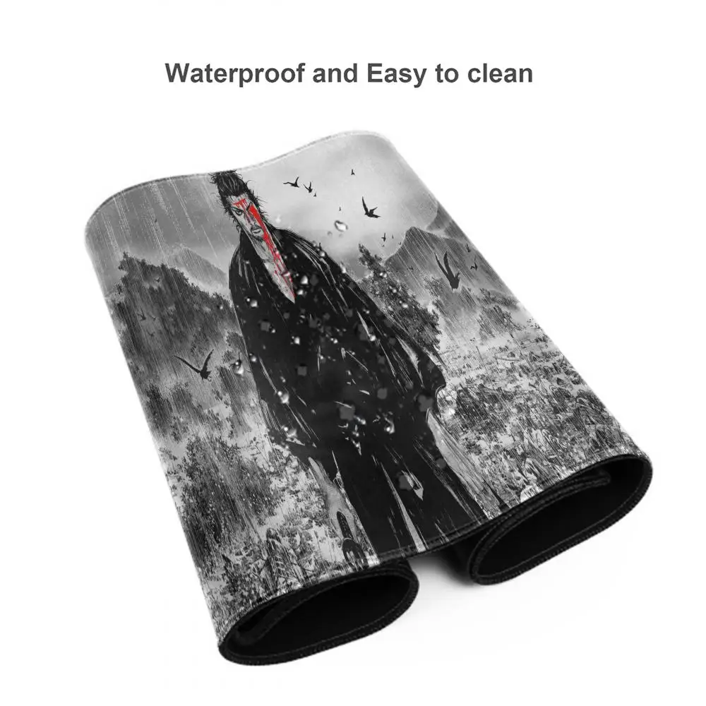 Anime Vagabond Manga Mousepad Computer Laptop Gamer Pad accessori da gioco per PC tappetini da scrivania