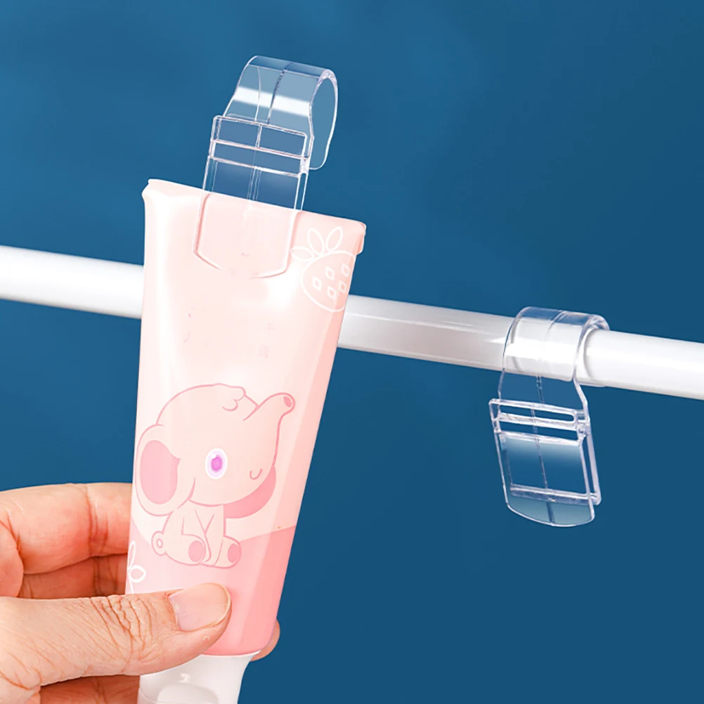 

12 Pcs Bathroom Storage Clip Transparent Hanging Clips Hook Laundry Hooks Plastic Towel for Kitchen