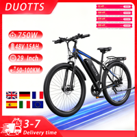 DUOTTS C29 Adluts Electric bike 750W Motor 48V15AH Battery DUOTTS APP control 29 Inch Tires E-bike 21 Speed City Electric Bike
