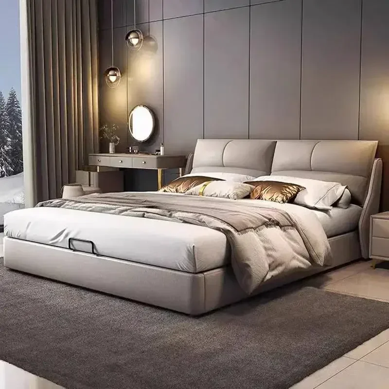 Ergonomic European Bed King Size Double Salon Modern Beauty Bedroom Bed Space Saving Princess Camping Beliche Unique Furniture