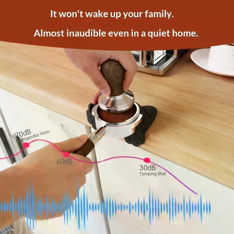1Pcs Silicone Tamper Station Espresso Tamping Mat Waterproof And Heat Resistant Portafilter Mat Espresso Machine Accessory