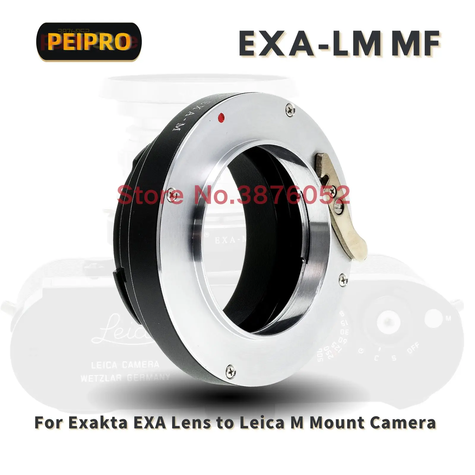 PEIPRO EXA-M Lens Adapter Converter for Exakta EXA lens to Leica M camera M8 M9 M10 M11P