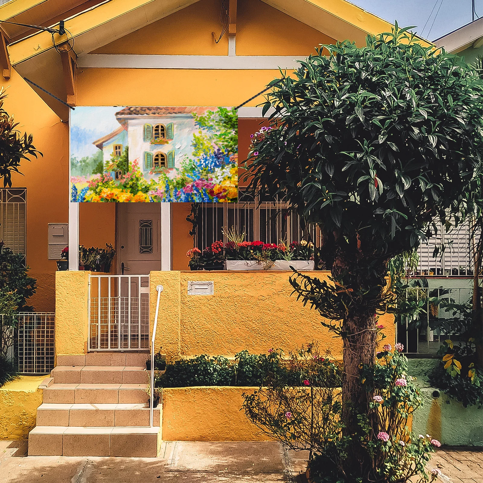 

Large Blank Banner Premium Polyester Diy Customizable Hanging Decor For Wedding Birthday Party Events Backdrops For Photoshoot