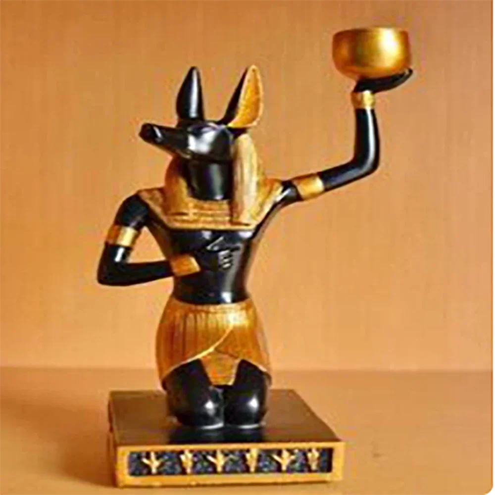 Anubis dog ornaments, study, living room, tabletop decorations, creative home furnishings, Egyptian window decorations