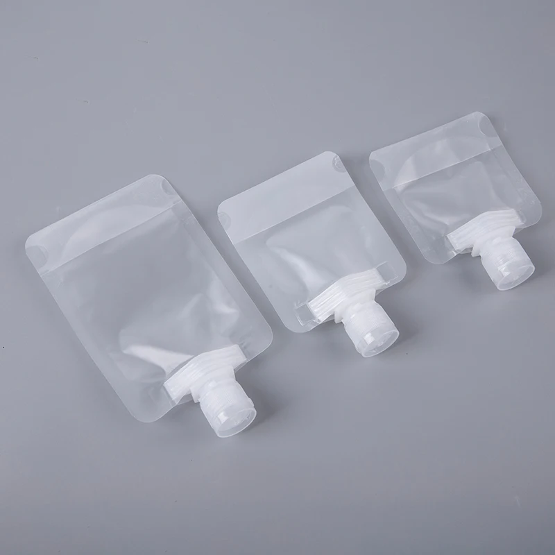 5pc Travel Lotion Dispensing Bag Fluid Packing Bag Portable Makeup Sample Bottle