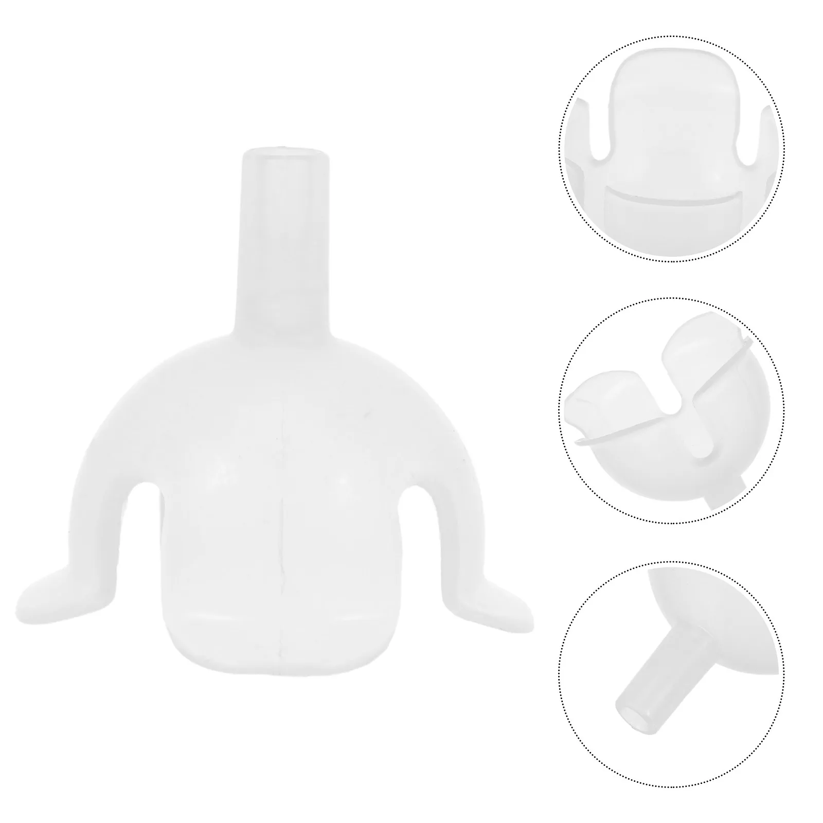 100pcs Chocolate Bouquet Base Clear Plastic Flower Holder Candy Packaging Support Case For Wedding Birthday Diy Crafts