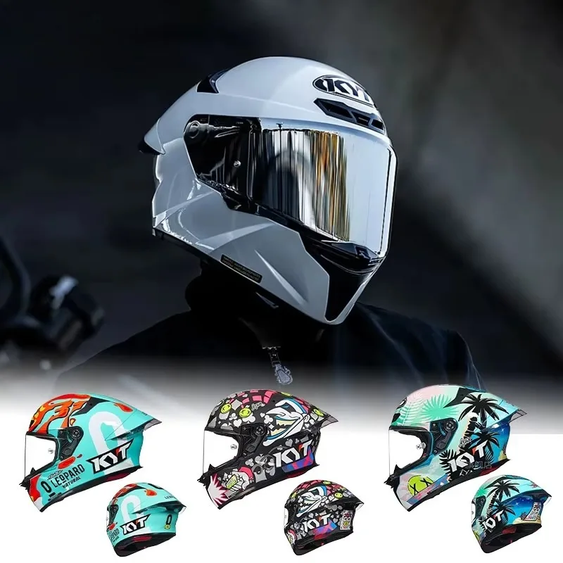 HOT Original KYT TT-REVO Motorcycle Helmets Sport Touring Full Face Helmet ECE2206 DOT Casco Para Moto Sport Bike Casco Capacete