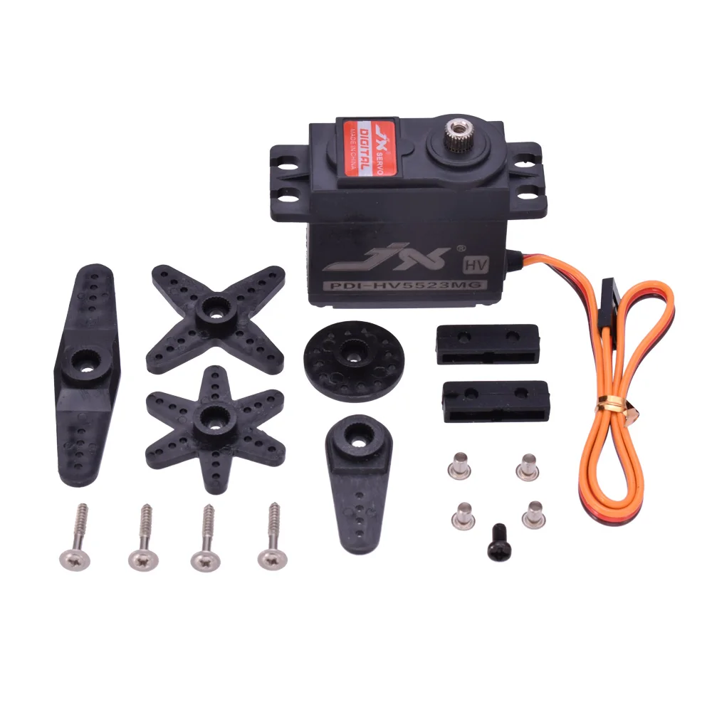 JX PDI-HV5523 HV haute tension 23kg engrenage métallique servo numérique à noyau avec couple élevé pour voiture RC Robot avion Drone
