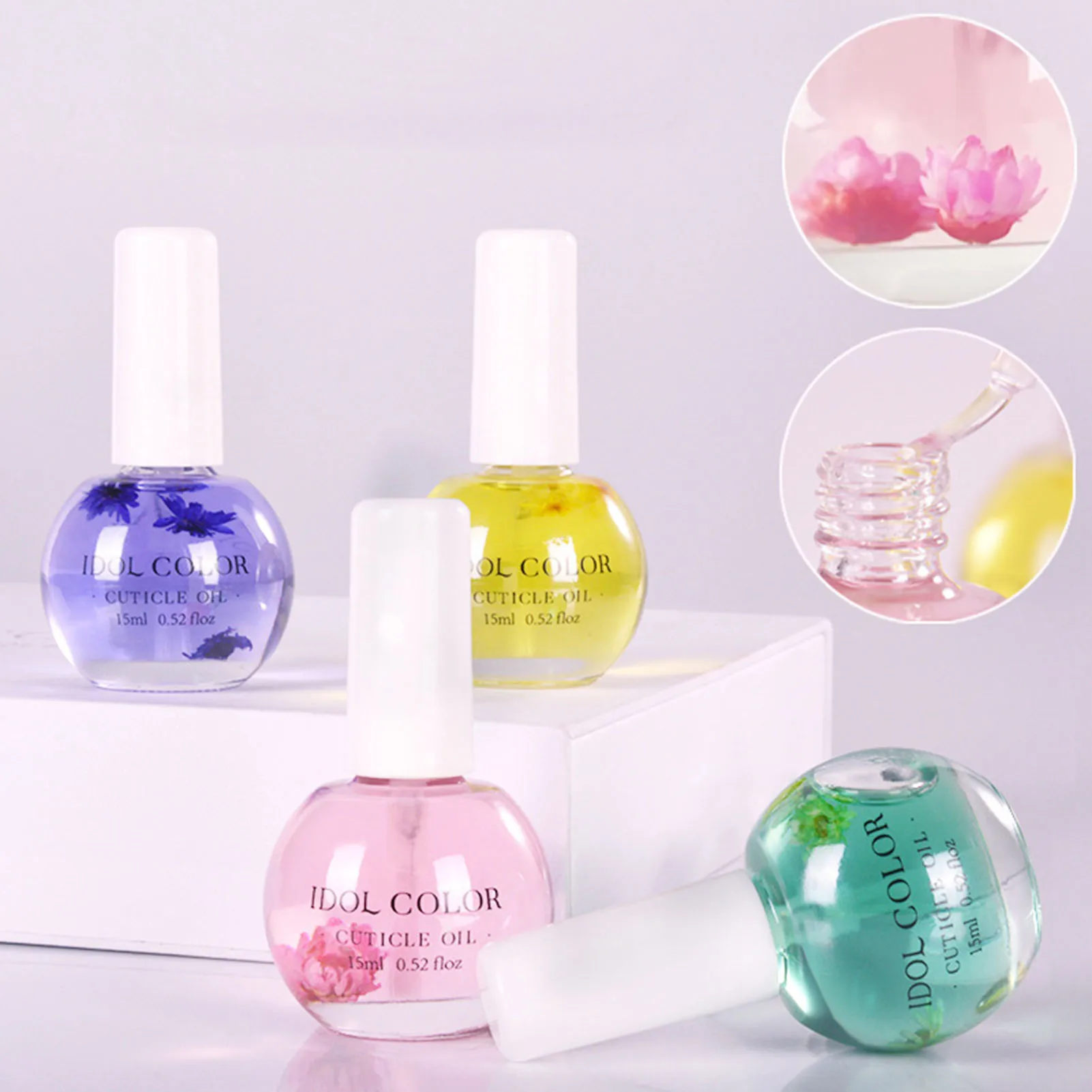 الزهور مسمار التغذية النفط ترطيب المجففة المغذيات مسمار بشرة النفط العناية بالأظافر إصلاح التالفة السائل مسمار الفن تصميم أداة #1