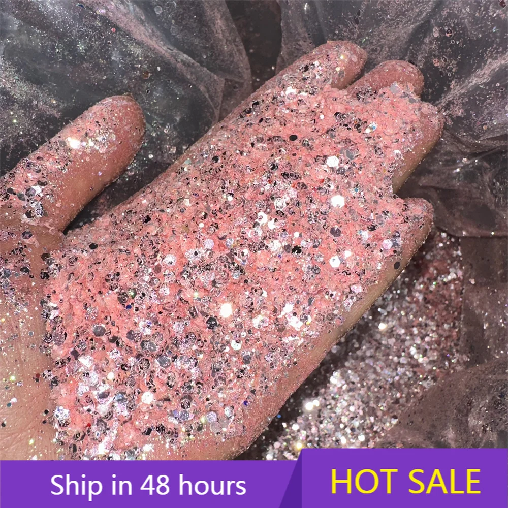 

YTYIN Wholesale 2025 New Glitter Bulk Chunky Nail Art Body Decoration Diamond High Flash Custom pink Sparkle Glitter Powder