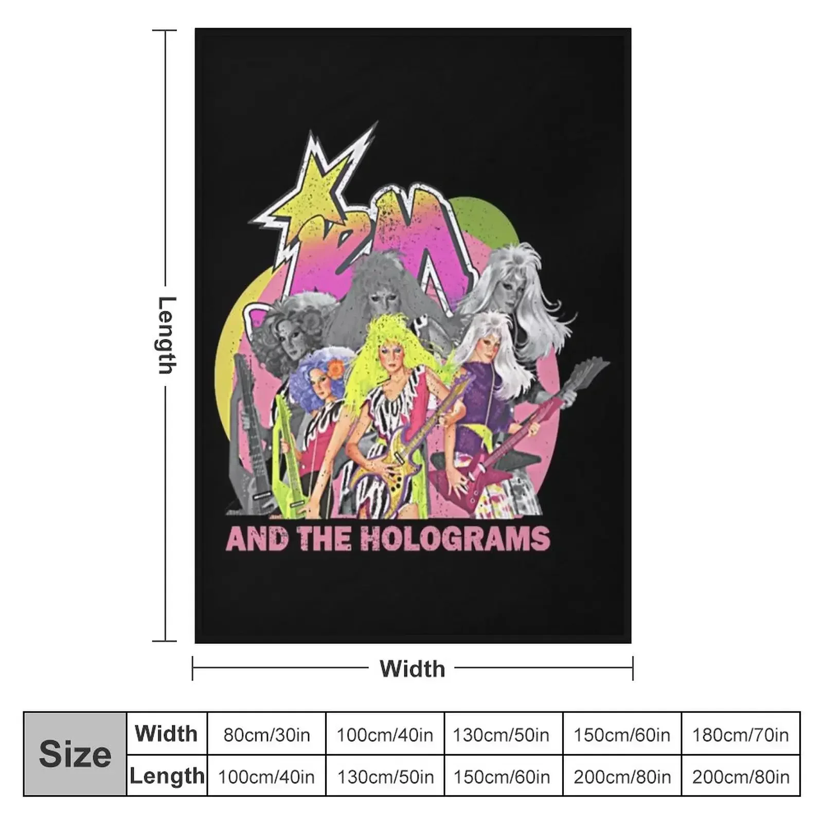 Jem Retro and the holograms Throw Blanket blankets and throws Bed Fashionable Heavy Blankets