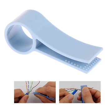 Strumento di sblocco del cavo di rete, raddrizzatore del filo dell'ingegnere per strumenti di separazione della coppia di cavi CAT5/CAT5e/CAT6 rapidamente e facilmente svolgitori