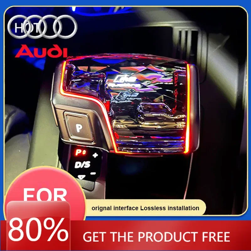 

2026 Hot Interior Stickers Audi A4 A5 B9 A6 A7 C8 Q5 Q7 S4 S5 S6 S7 SQ5 RS4 RS5 RS6 RS7 Crystal Led Gear Shift lever Knob gear r