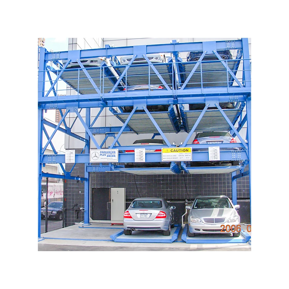 Multi-Storey Basement Steel Puzzle Auto Parking Lift Equipment Motor-Driven With Painting Finish For Car Parking Lot