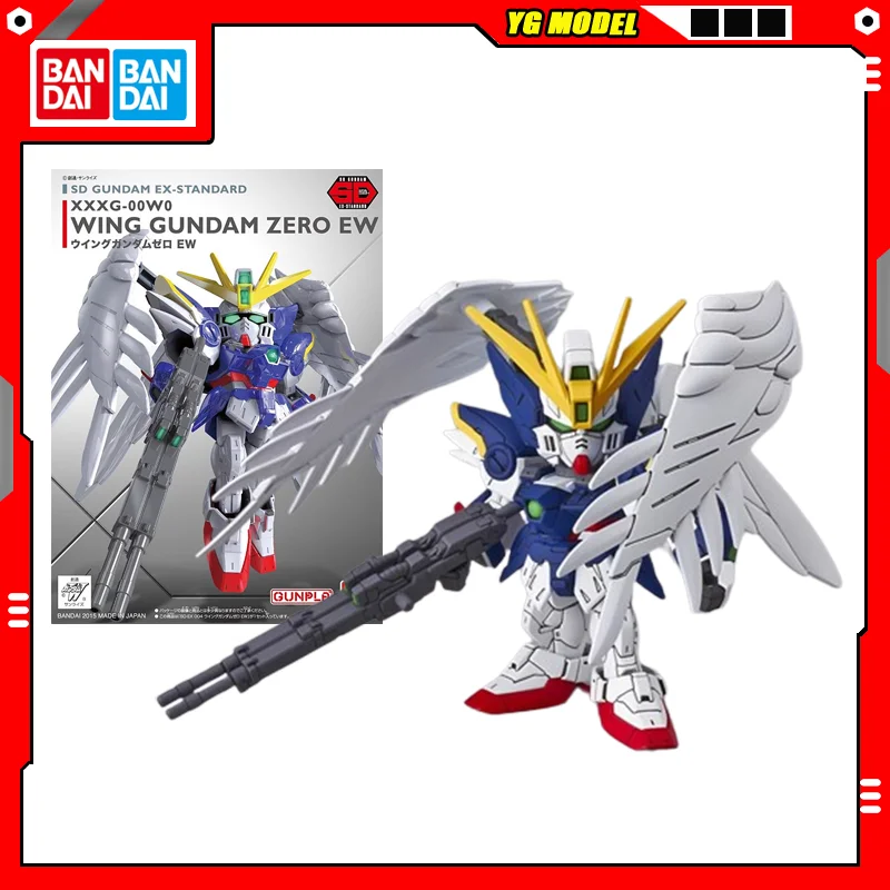 

BANDAI SD Gundam EX Standard 004 EW Wing Gundam Zero Model Kit Assembly Strike Freedom Unicorn Wing Action Figure Original