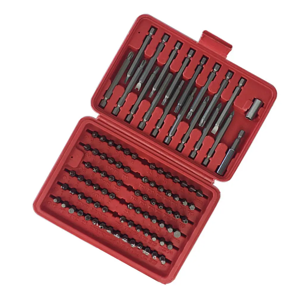 98Pcs Screwdriver Bit Set Combination Tool Kit Repair Tool Multi-Specification Batch Set Blow Molding Box Sleeve Connecting Rod