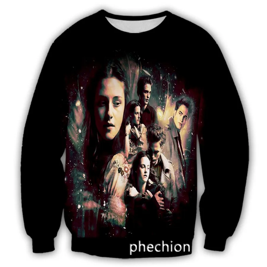 phechion New Fashion Men/Women The Twilight Saga 3D Printed Long Sleeve Sweatshirts Casual Sport Streetwear Clothing Tops S67