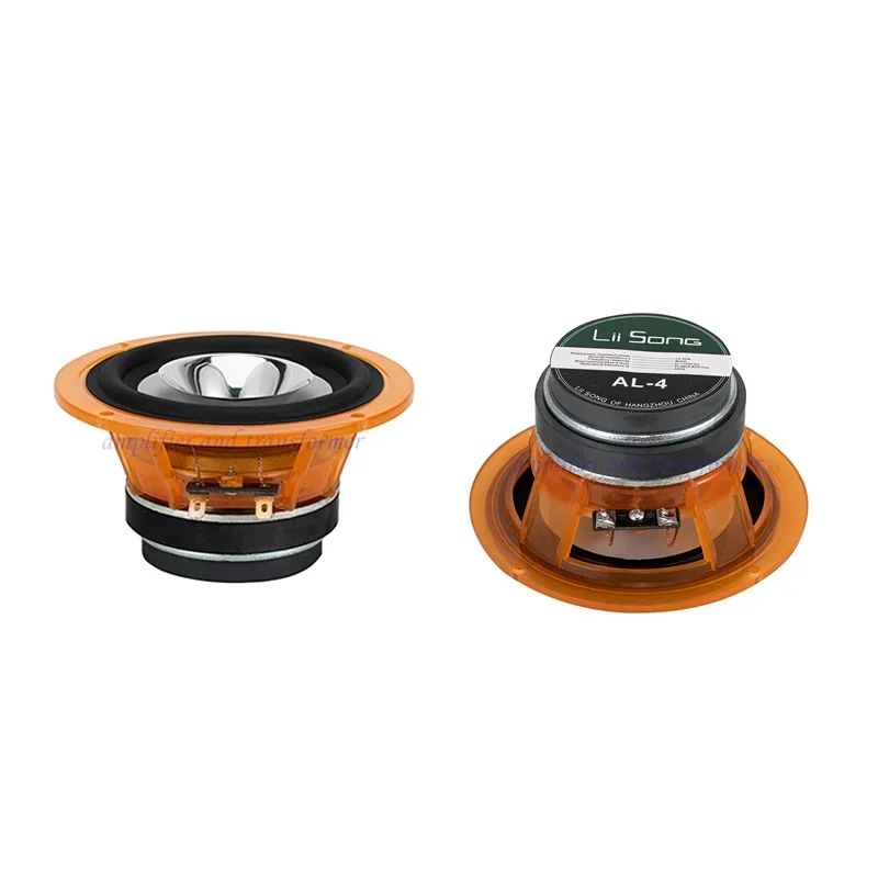 

FOR 4-inch full-range HIFI speaker a pair of home DIY speaker units Power: 15-30W,impedance: 8 Ohm,Frequency response;fu-17000HZ