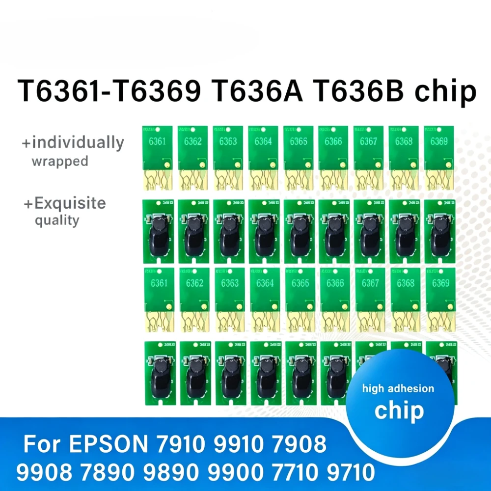 T6361 T6369 T636A Ink Cartridge Replacement Chip for Epson 7910 9910 7710 9710 Series Wide Format Inkjet Printer
