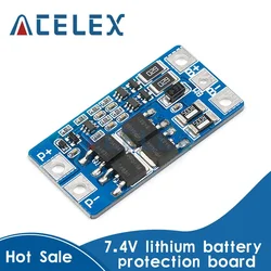 2S 10A 7.4V 18650 lithium battery protection board 8.4V balanced function/overcharged protection Good