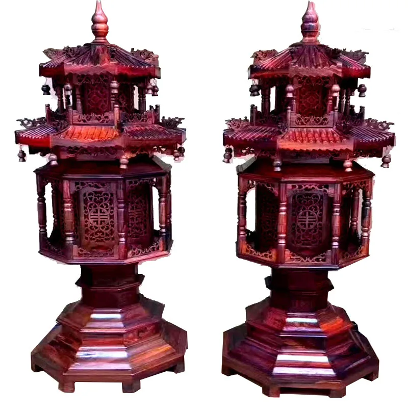 Rosewood Sailing Red Santos Rose Wood Classical Lamp Floor Decoration Chinese Court Style