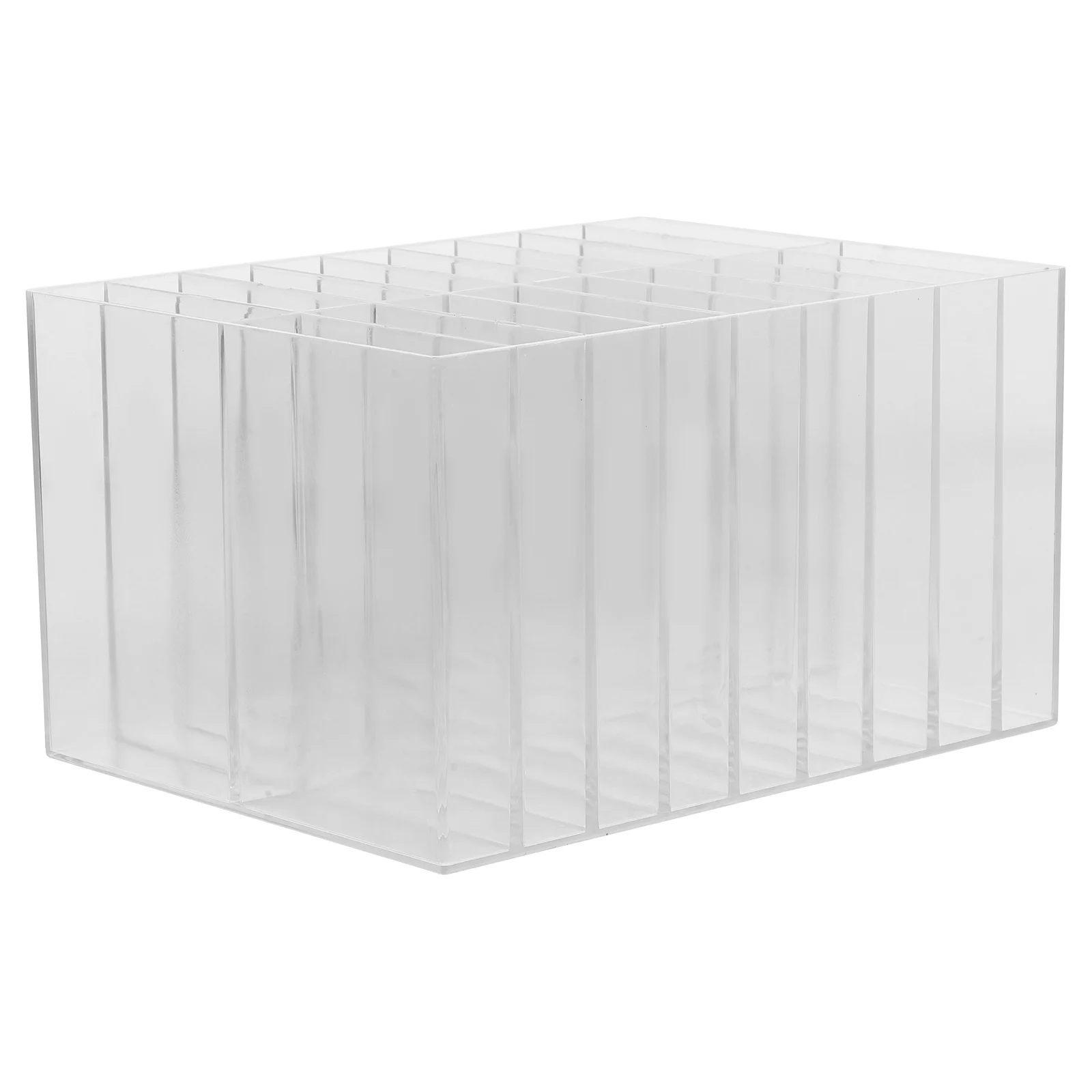 

18 Grid Transparent Marker Pen Holder Large Capacity Material Office School Storage ganizer Multifunctional Portable Pen St