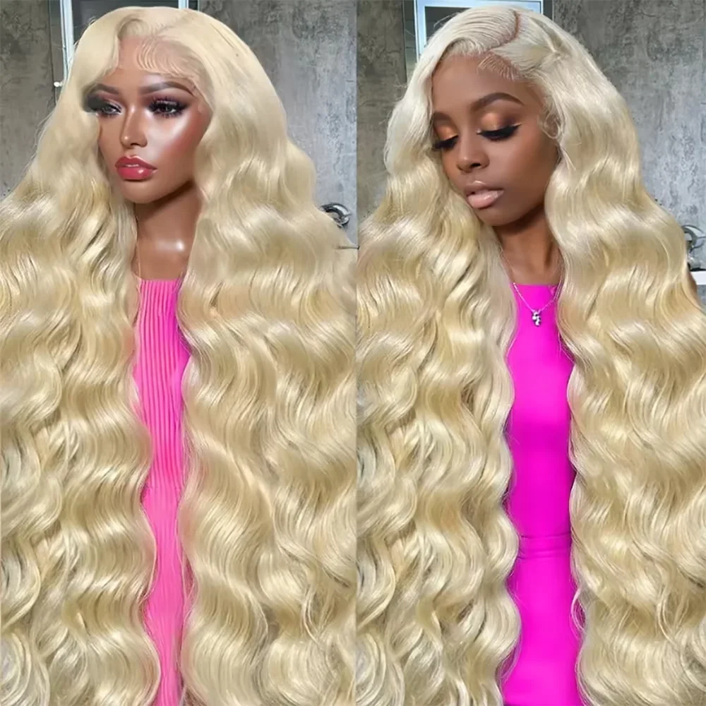 613 العسل شقراء ملونة الجسم موجة 13x4 13x6 كامل أمامي HD الدانتيل الشفاف ريمي خصلات الشعر المستعار الإنسان 40 46 بوصة 220% الكثافة