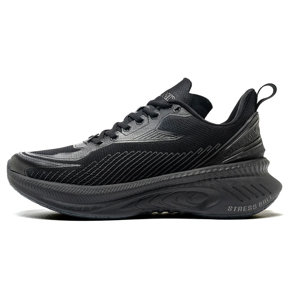 Onemix schwarze Männer Basic Racing Road Laufschuhe Sommer atmungsaktive Mesh Sportschuhe Kissen langlebige Outdoor-Sneakers plus Größe