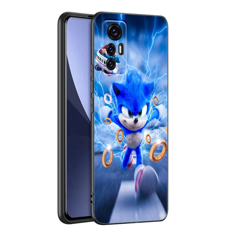 S-Sonic The H-Hedgehog Black Silicone Phone Case For Xiaomi 9T 10T 11T 12 12S 13T 14 Pro 9 SE 11 Lite 12T 12X A1 A2 A3