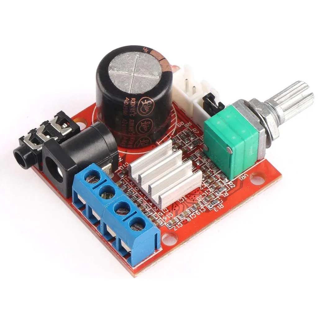 PAM8610 Mini Stereo AMP Audio Amplify Board Digital Portable Ampli Module 10W+10W Dual Channel Amplifier Class-D 12V DC