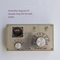 Small and Beautiful Mineral Radio with Meter Head DIY Assembly Kit (3)