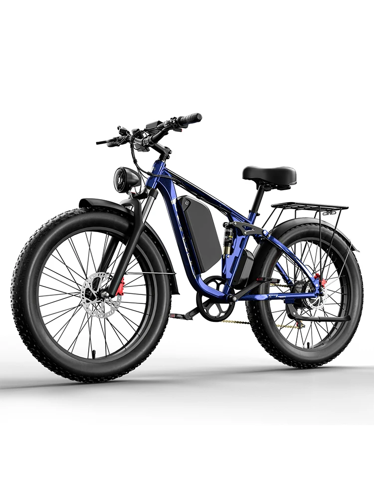 E-Bike F7 PRO Elektro-Mountainbike für Erwachsene, 1000W leistungsstarker Motor, 52V23AH Lithium-Akku, hydraulische Bremse, Höchstgeschwindigkeit 50 km/h, Elektrofahrrad mit 26*4,0 Zoll Fat Tire,