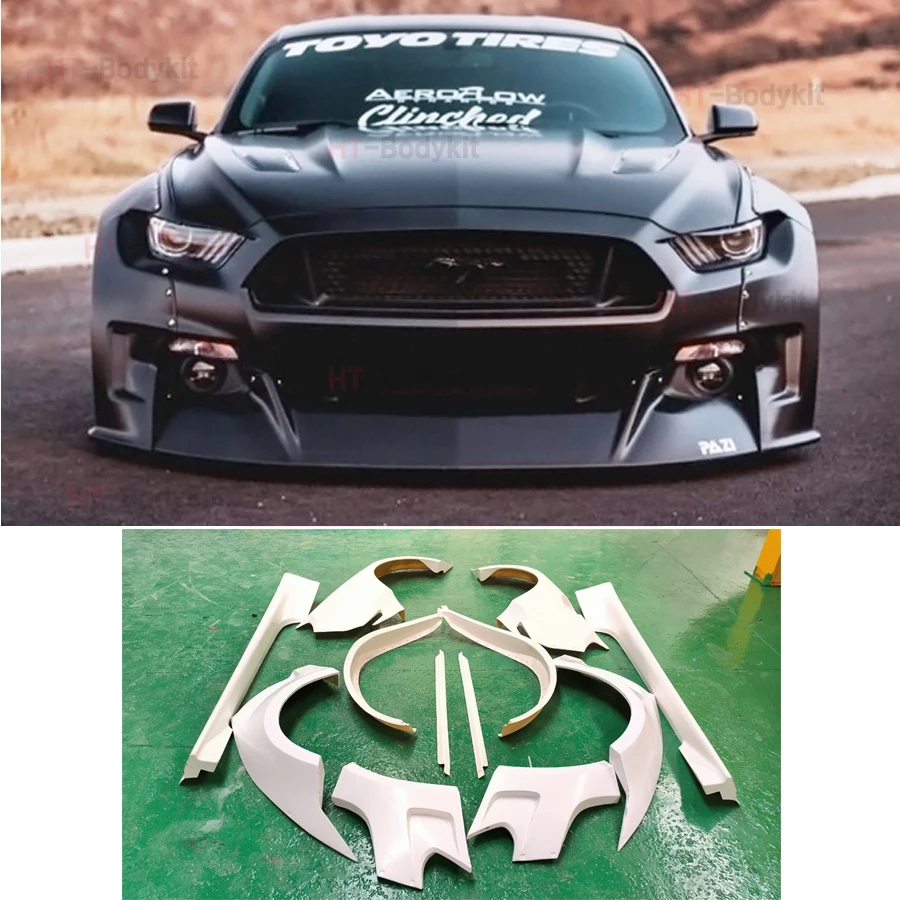 For Ford Mustang CD Style wide-body wheel-brow Mustang with body that wraps around15-17 Car Accessories